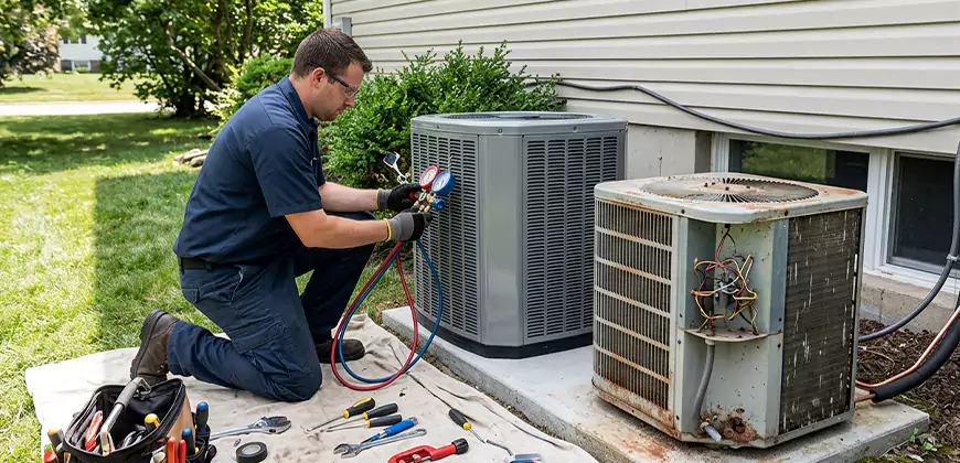 Seasonal AC Checkup in Quincy