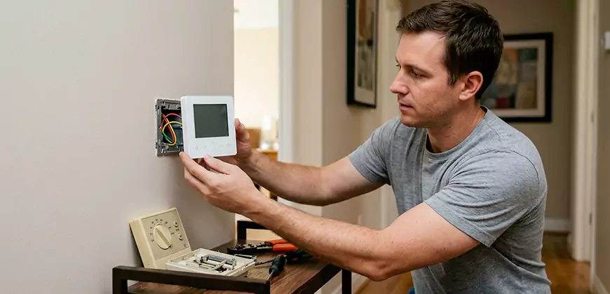 Heat Pump Thermostat Configuration in Quincy